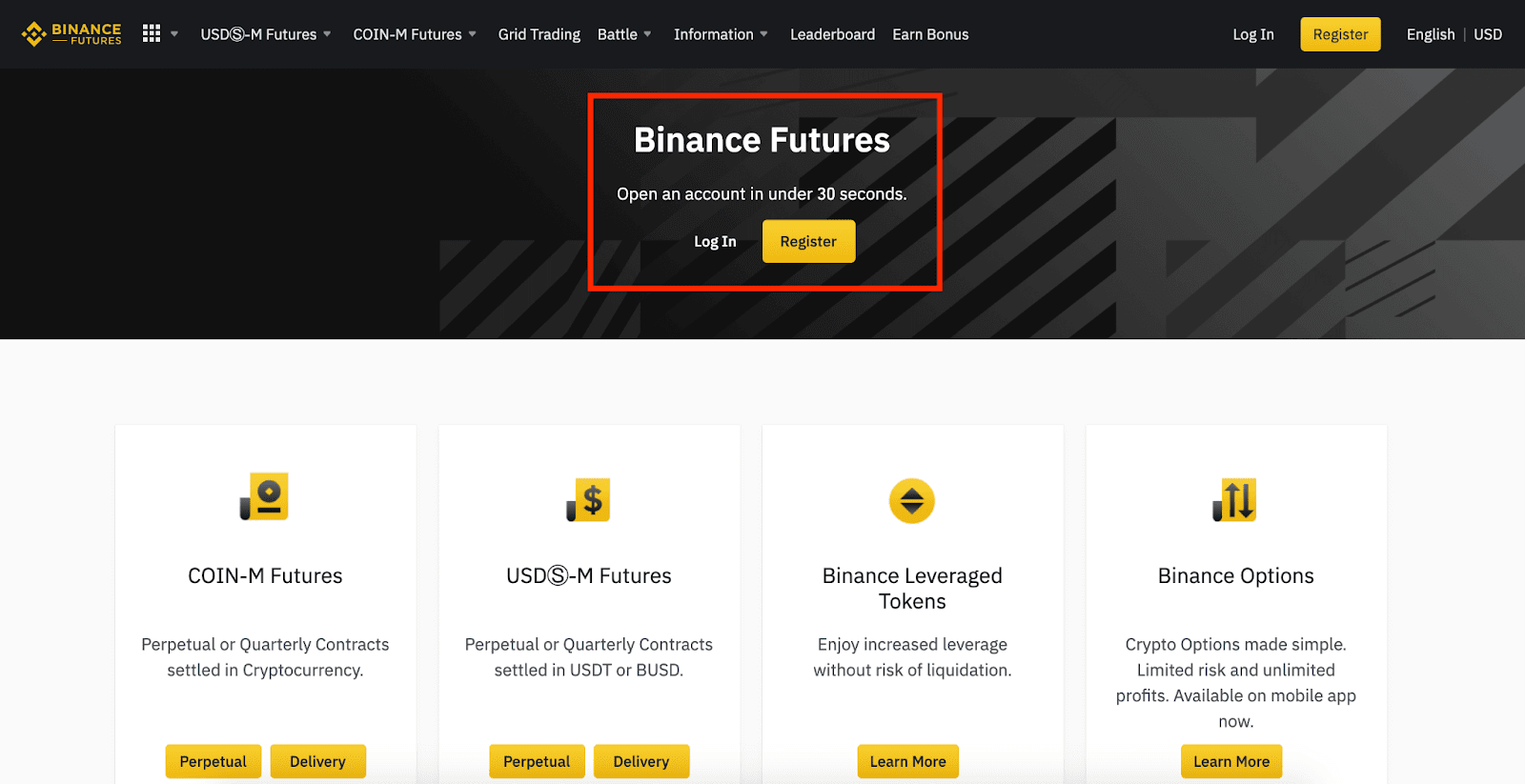 Cách mở tài khoản Futures | Binance